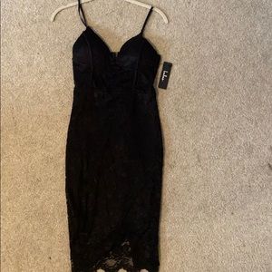 LuLu’s Black Lace Bodycon dress